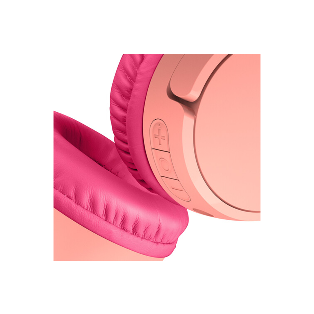 Belkin SoundForm Mini On-Ear Wireless Headphones for Kids - Pink in Qatar Belkin SoundForm Mini On-Ear Wireless Headphones for Kids - Pink in Qatar
